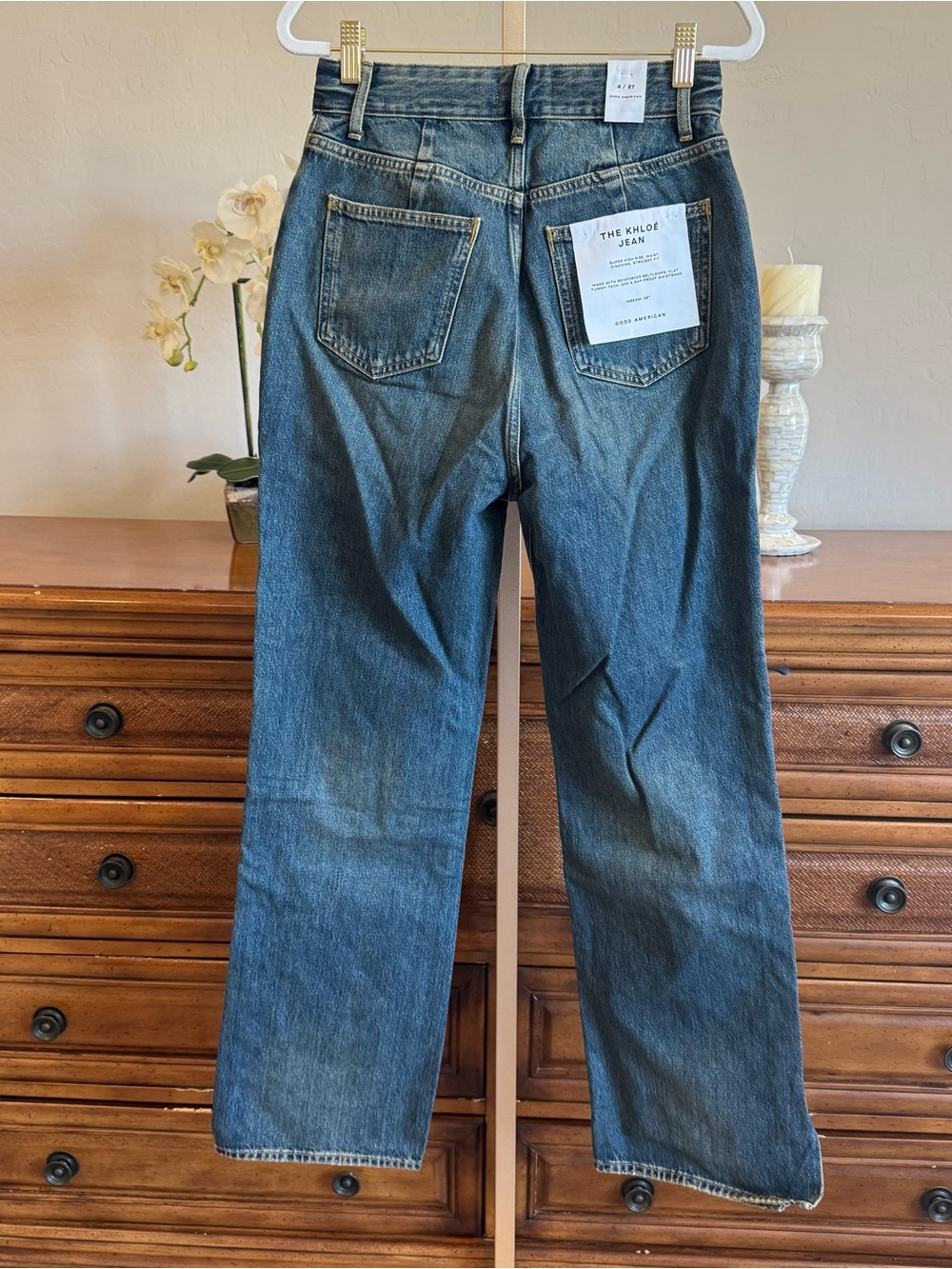 Good American The Khloé Jean Patchwork Straight 27 - Picture 12 of 14